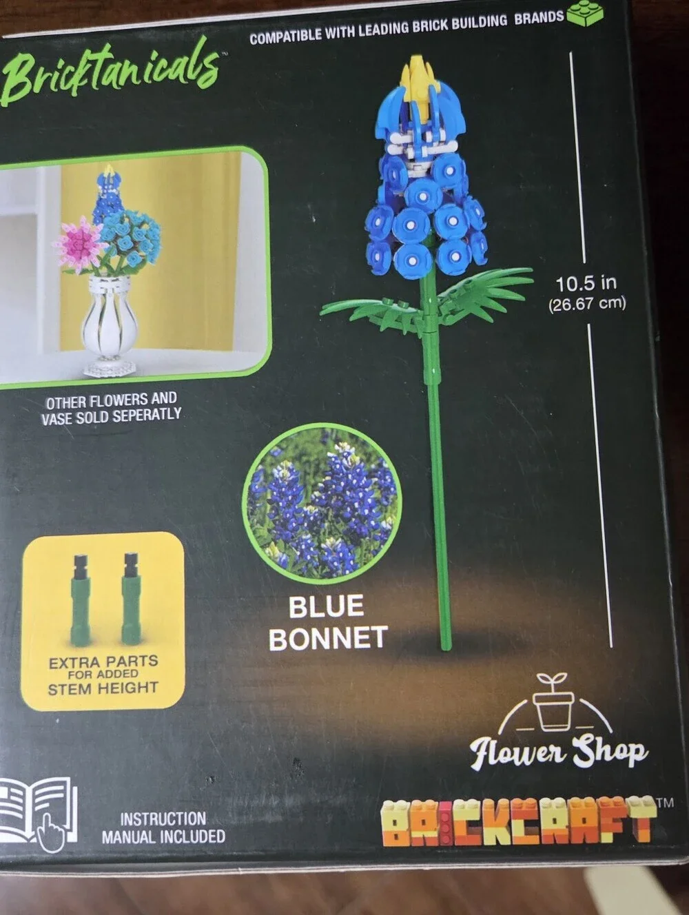 Bricktanicals Bluebonnet Brick Building Set Brickcraft Flower 96 Pieces Sealed